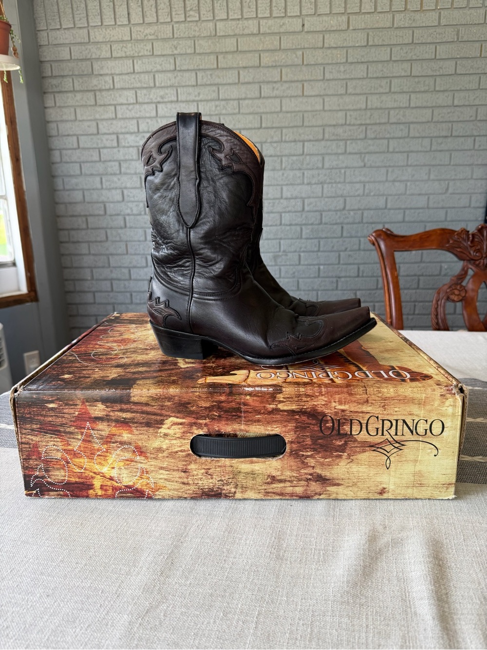 Old Gringo Villa 10” Cowgirl Boots Two Tone Leather L060-122 Rodeo Western Snip